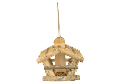 Image de Esschert Design Mangeoire en bouleau avec silo ; FB314
