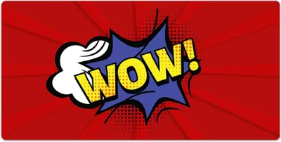 Produktbild von Mauspad - Schreibtischmatte - Tischunterlage - 120x60 cm - Wow! Comic