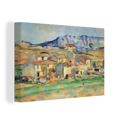 Zdjęcie produktu dla OneMillionCanvasses® - Wydruki na płótnie - 150x100 cm, Góra Sainte-Victoire z Gardanne - obraz Paula Cézanne'a, grafika ścienna dekoracja ścienna