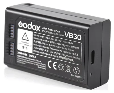 Produktbild von Godox VB30 Akku 7,2 V 2980 mAh wiederaufladbarer Li-Ionen-Akku für Godox V1 Pro Series Blitzgerät Speedlite Zubehör