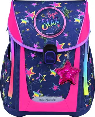 Produktbild von McNeill Schulranzen Primo Schoolbag Set 9-teilig Stars bunt