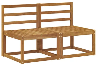 Produktbild von vidaXL 2 Stück Outdoor Mittelsofa Massivholz Akazie Natur