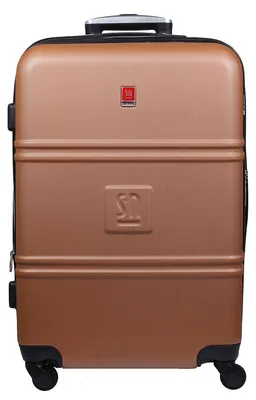 Image de Grande valise beige extensible de 75 cm, de la collection Art Class