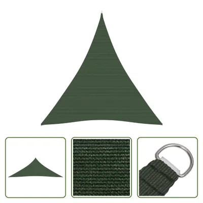 Produktbild von The Living Store Sonnensegel 160 g/m² Dunkelgrün 5x6x6 m HDPE