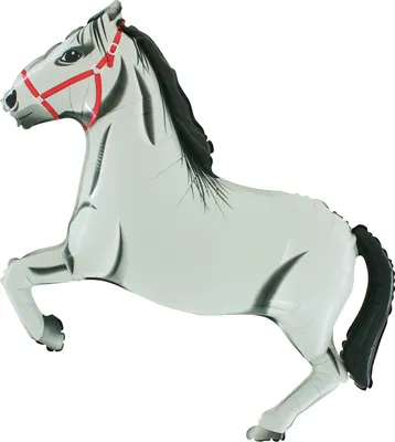 Image de Cheval marron foncé - Ballon de baudruche - 56 cm