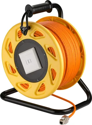 Image de goobay Mobile RJ45 Dévidoir de câble réseau orange 90 m