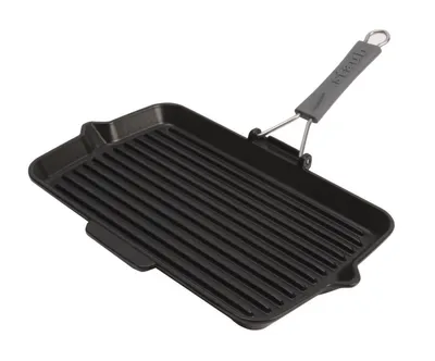 Produktbild von Staub Grillpfanne Gusseisen rechteckig 34cm schwarz