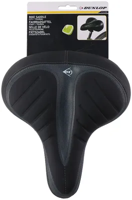 Produktbild von Fahrradsattel Sattel Gelsattel - Unisex - Stahlfedern - Schwarz - Für Stadtrad und Tourenrad