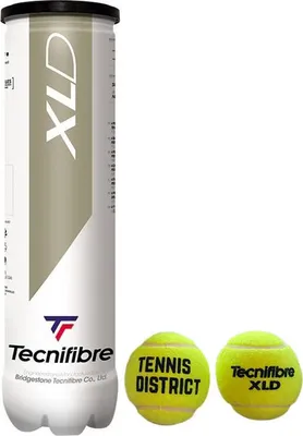 Produktbild von Tecnifibre Tennisbälle XLD drucklos mit Logo Tennisdistrict 4 Bälle