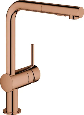 Immagine prodotto di GROHE Minta Mitigeur monocommandé pour évier, saillie 223mm, bec en L, douchette Dual extractible, 30274DA0, 30274DA0