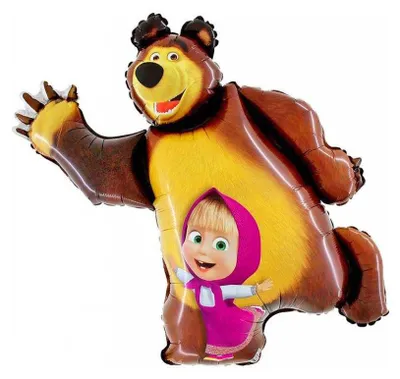 Obrázok produktu pre Máša a medveď - fóliový balónik - 35 cm