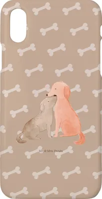 Produktbild von Mr. & Mrs. Panda Iphone 10 Handyhülle Hunde Liebe - Hundeglück - Geschenk, Herz, Cover, Kuscheln, Hülle, Handy, Vertrauen, Hund, Sprüche, X