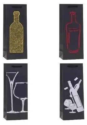 Obrázok produktu pre Ozdobná taška na fľašu 12 x 36 x 9 cm, mix ROZETTE