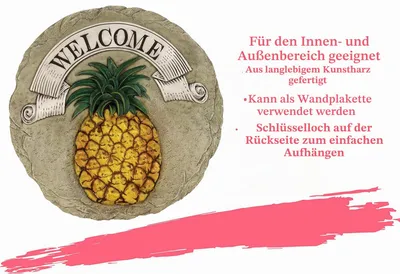Produktbild von Gartendekoration Ananas-Trittstein von Spoontiques - Dekostein für den Garten
