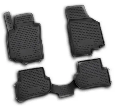 Produktbild von AD Tuning Gummi Fußmatten Set für Skoda Yeti Typ 5L, Bj. 3/2009-2017