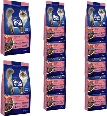 Zdjęcie produktu dla Karma dla kota Opti Wołowina 1,4 kg