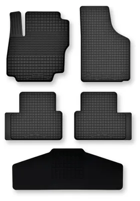 Image de Tapis auto caoutchouc bac pour Vovlo EX30 2023- 5 pièces tunnel