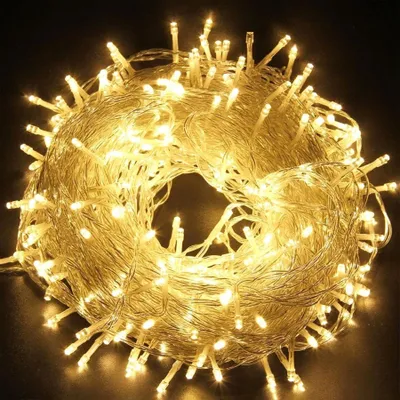 Produktbild von 50M 400 LED Lichterkette Warmweiß 8 Lichtmodi Party Garten Innen Außen Deko Weihnachtsbeleuchtung