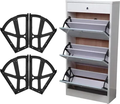 Produktbild von Stück Schuhscharniere, Schubladenschrankscharniere, Ersatzbeschläge für Küche, Wohnzimmer, Lagerschrank, Schuhe