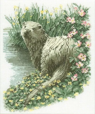 Produktbild von Heritage Kreuzstich Set Aida "Otter (A)", Zählmuster, JSOT437-A, 20,5x25,5cm