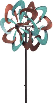 Produktbild von Kinetic Art: Metal Wind Spinner: Copper Swirl Duett