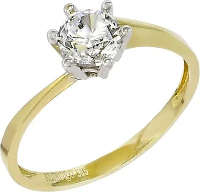 Produktbild von Goldring Glare1223, 14K Gold mit Zirkon, Ringgröße 64, H 26,9 mm B 22,5 mm T 7,9 mm