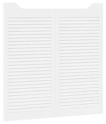 Produktbild von vidaXL Schwingtüren 2 pcs Weiß Massives Kiefernholz