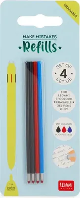 Produktbild von Make Mistakes Refills - 4 Refills 3-Col. Eras. Gel Pen