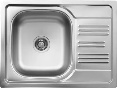 Produktbild von 1-bowl steel sink with drainer