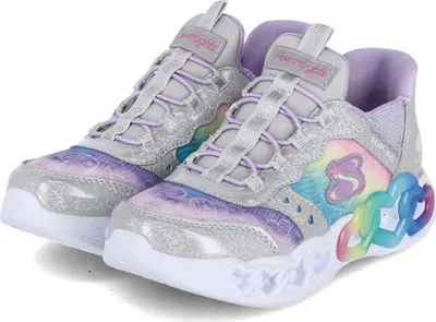 Zdjęcie produktu dla Skechers Sneakers 303755L-SMLT in Silver Synthetic/Multi Trim color size 27