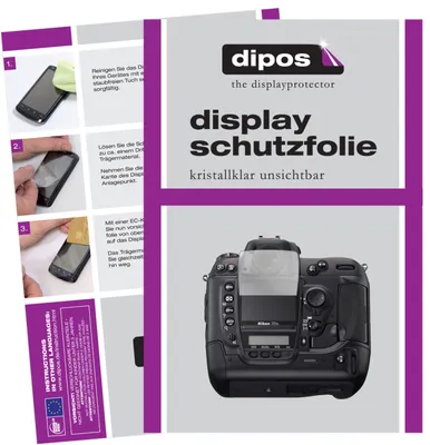 Produktbild von 1x Schutzfolie für Nikon D2X klar Displayschutzfolie Folie Display Schutz dipos