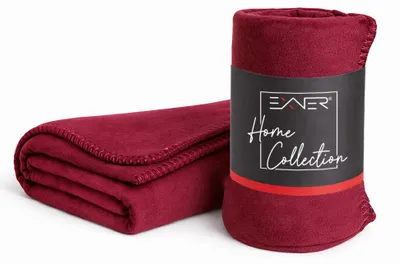 Produktbild von Polar Fleecedecke bordeaux 130 x 160 cm   : bordeaux : 100% Polyester fleece