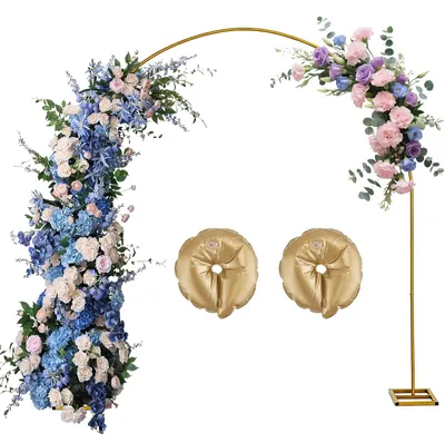 Image de Support décoratif en métal pour mariage, 2,8 mètres - Décoration pour fêtes et anniversaires