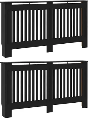 Obrázek produktu pro vidaXL Kryt chladiče 2 ks černý 152 x 19 x 81,5 cm