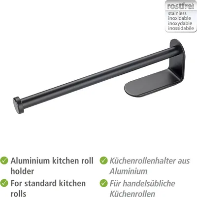 Image de Porte-rouleau de cuisine Nio Noir