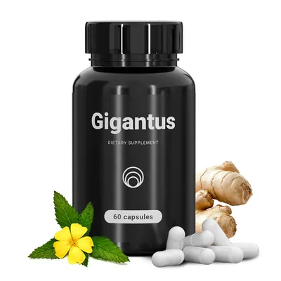 Immagine prodotto di Gigantus capsule - integratore alimentare con aminoacidi, estratti vegetali e minerali per uomini, 60 capsule, 38,2 g ciascuna