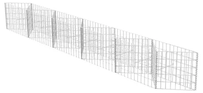 Obrázek produktu pro vidaXL gabionový koš na zeleninu vyvýšený ocelový záhon 300 × 30 × 50 cm