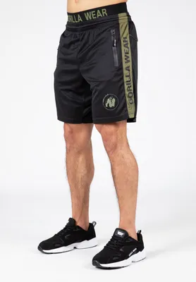 Produktbild von Gorilla Wear Atlanta Shorts - Schwarz/Grün - S/M