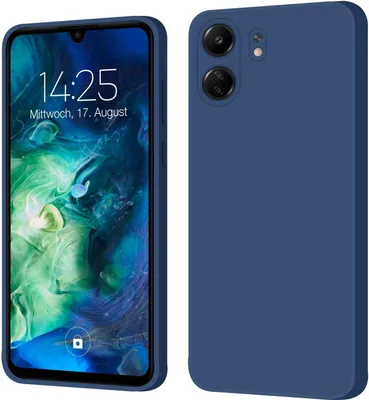 Produktbild von Hülle für Xiaomi Redmi 13C Case Cover Bumper Silikon Softgrip Schutzhülle Farbe: Blau
