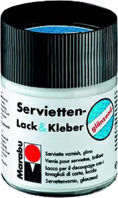 Produktbild von Marabu Servietten Lack & Kleber glänzend 50 ml im Glas