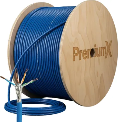 Produktbild von PremiumX 500m CAT 8 Netzwerkkabel Simplex LAN Kabel Ethernet Datenkabel