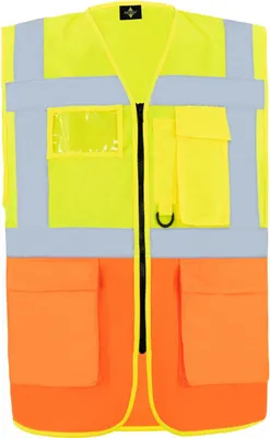 Produktbild von Korntex Wanrweste Hamburg gelb/orange Gr. 3XL