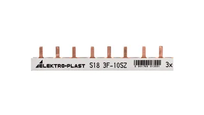 Produktbild von PIN-Typ Stromsammelschiene 3P 10mm2 63A 18-polig IZS10/3F/18 45.228
