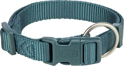 Productafbeelding van Trixie Premium halsband, petrolkleurig, maat: S-M