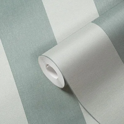 Zdjęcie produktu dla Tapeta flizelinowa w paski zielona tapeta w zielone paski 397911 wzór tapety Pure Elegance