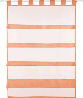Zdjęcie produktu dla Zasłona z pętelką, rozmiar: 80x110cm, kolor: morelowy
