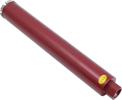 Image de Couronne de carottage diamantée, pour béton armé, carottage à sec/à eau, rouge