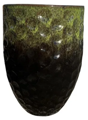 Zdjęcie produktu dla Doniczka ceramiczna Provencelia MEROVEE Czarno-zielony, Ø42 cm x H55 cm, mrozoodporna