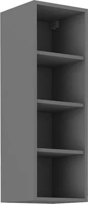 Produktbild von Hoher offener Schrank LUNARA – Breite 30 cm, Anthrazit