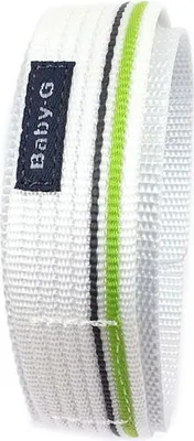 Produktbild von Casio Uhrenarmband 20mm Textil Klett Durchzugsband Weiss/Grün BG-3003V